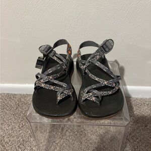 Black and Gray Chaco Sandals